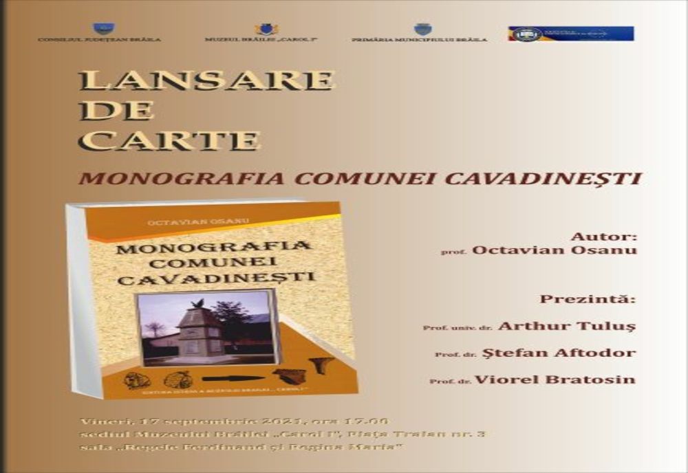 Lansarea cărții Monografia comunei Cavadinești