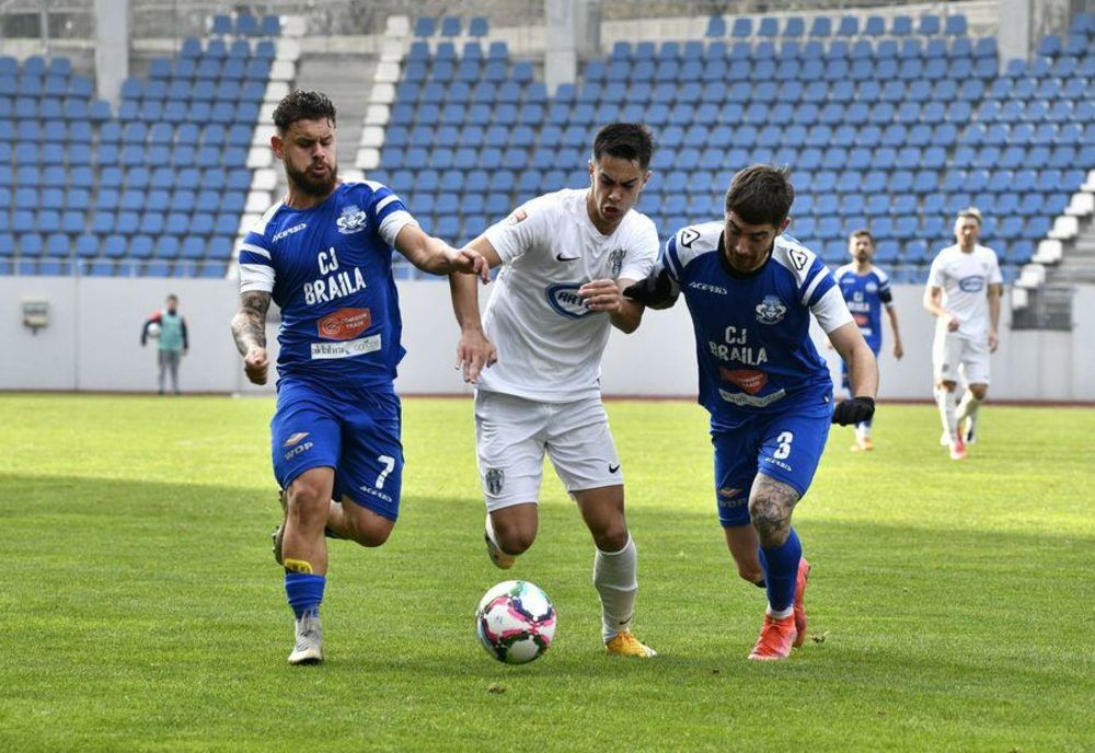 Înfrângere la limită pentru Dacia Unirea Brăila în deplasarea de la Viitorul Pandurii Tg. Jiu