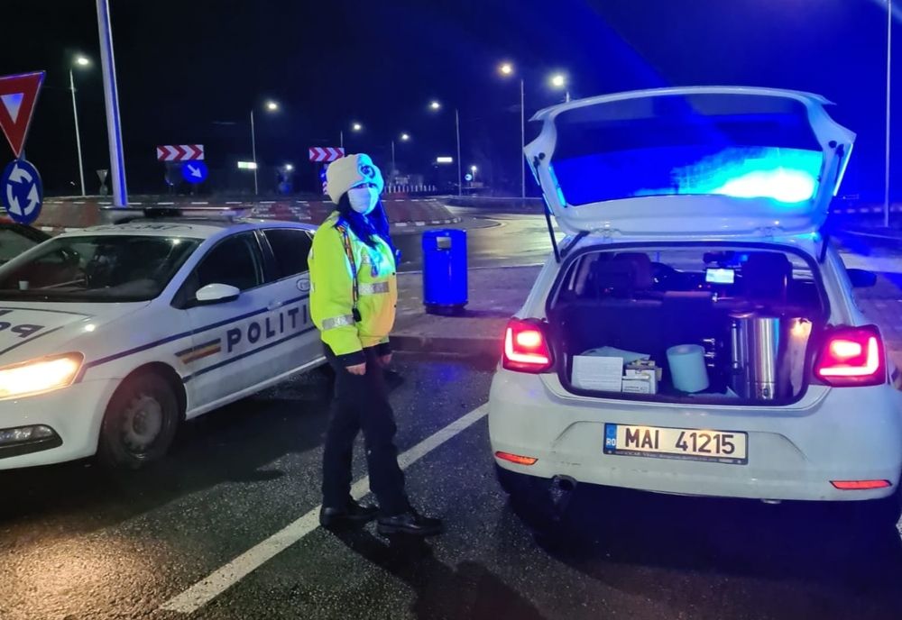 Polițiștii brăileni au oferit câte o cafea șoferilor într-o acțiune preventivă pentru combaterea oboselii la volan