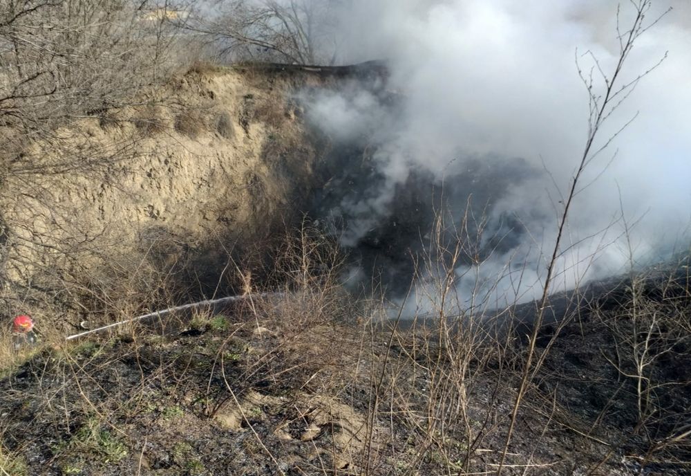 Pompierii brăileni au intervenit în acest weekend la 20 de incendii de vegetație uscată și gunoi