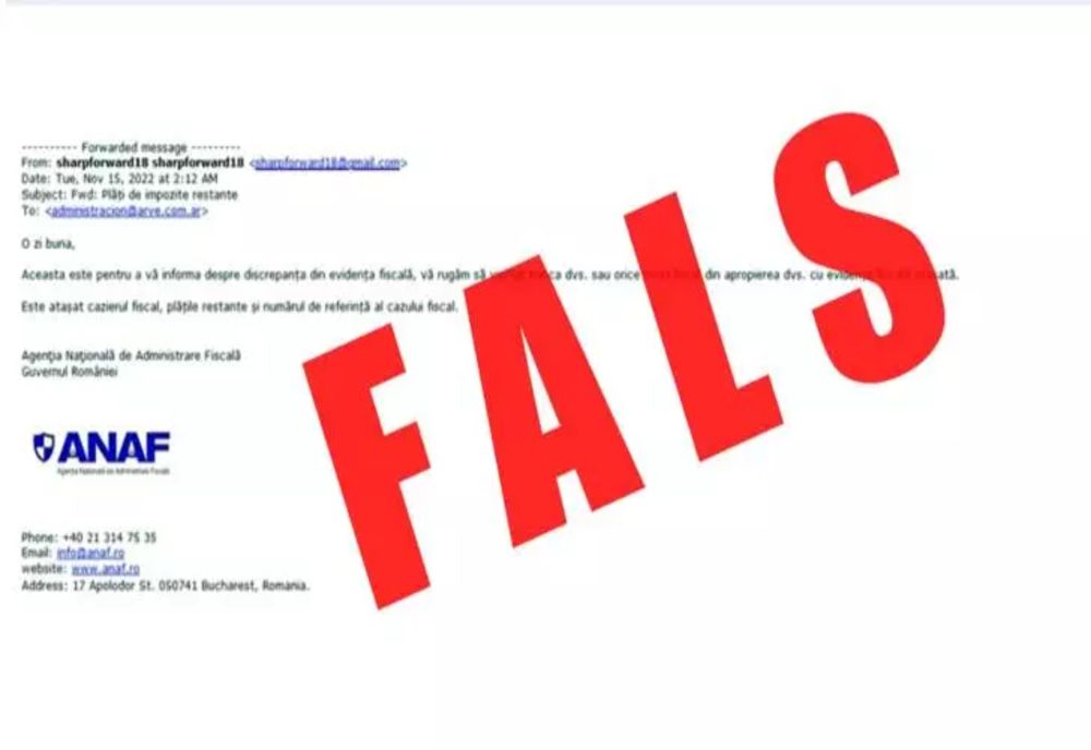 Mesaje false în numele ANAF