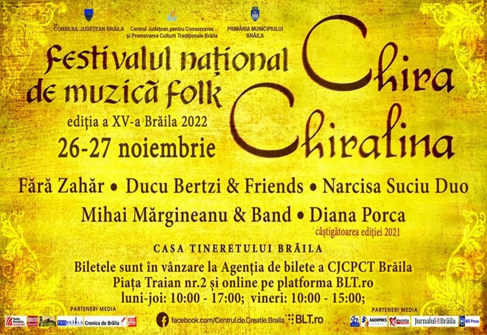 Sâmbătă și duminică, Brăila va fi capitala folkului românesc