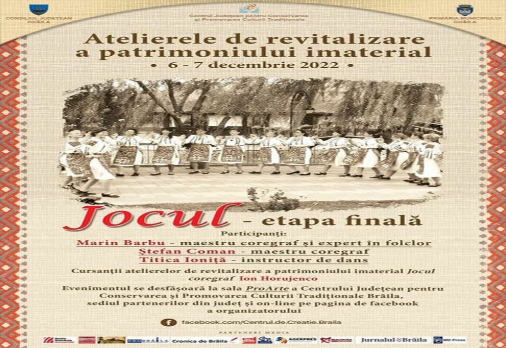Etapa finală a Atelierelor de revitalizare a patrimoniului imaterial „Jocul”