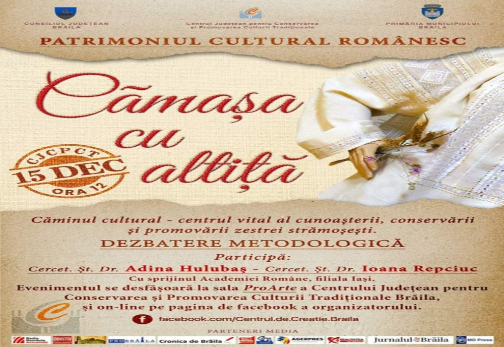 Patrimoniul cultural românesc Cămașa cu altiță - dezbatere metodologică
