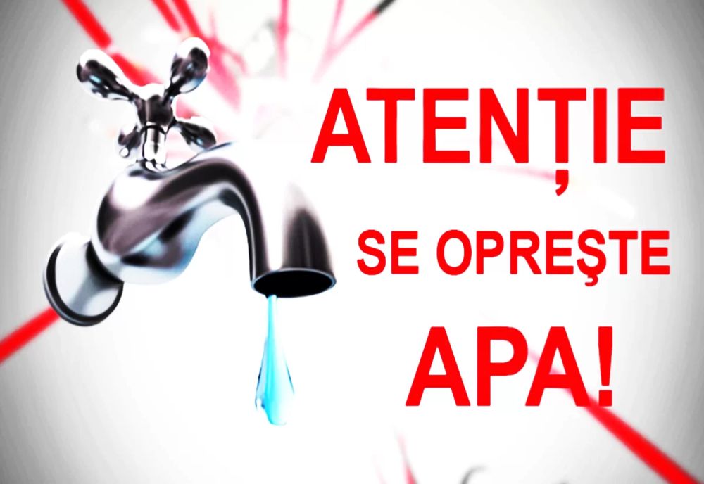 Se întrerupe furnizarea apei potabile pentru lucrări de modernizare a rețelei de apă potabilă pe Bulevardul Independenței