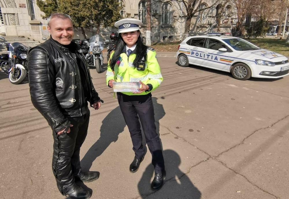 Polițiștii brăileni alături de motocicliști în acțiunea "Vestitorii Primăverii"
