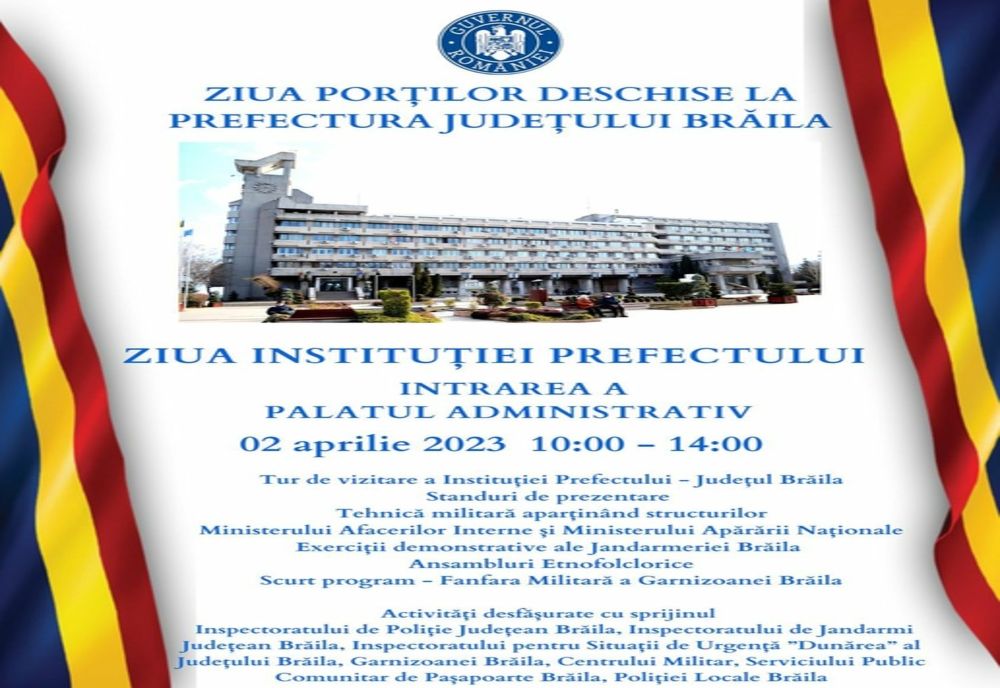 Ziua Porților deschise la Instituția Prefectului - județul Brăila