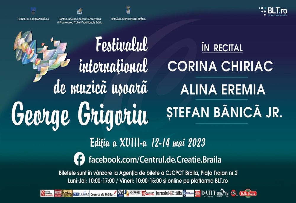 13 concurenți din România și 11 din străinătate se vor lupta anul acesta pentru premiile puse în joc la Festivalul Internaţional de Muzică Uşoară GEORGE GRIGORIU