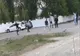 Activități sportive în grup în fața unui cimitir din municipiul Brăila