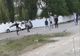 Activități sportive în grup în fața unui cimitir din municipiul Brăila