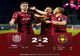 FOTBAL: CFR CLUJ ŞI FCSB AU TERMINAT LA EGALITATE (2-2) ÎN SUPERLIGĂ
